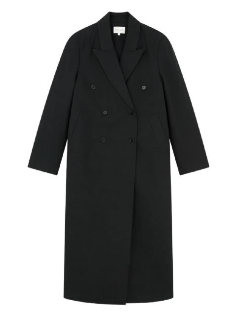 Temo lapel double-breasted coat