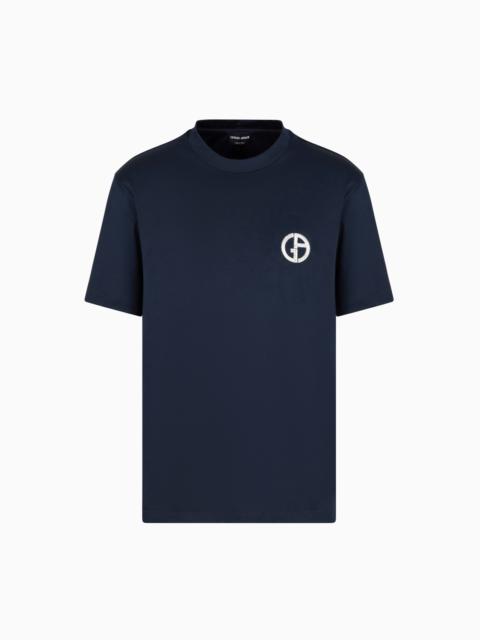 Cotton interlock crew-neck T-shirt