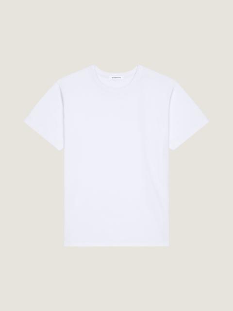 T-SHIRT IN COTTON WITH GIVENCHY STAMP PRINT