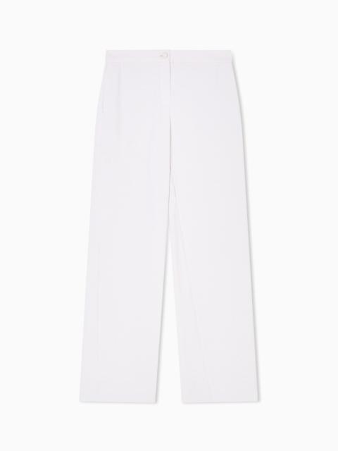 ICON TROUSERS IN FLUID ARMURE FABRIC