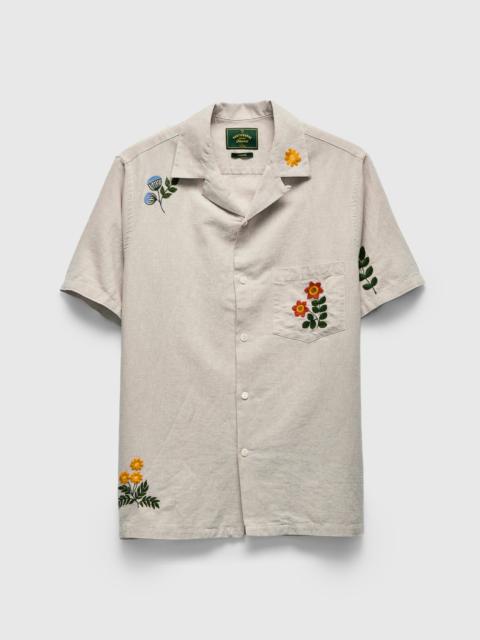 Spring Embroidery Shirt in Ecru