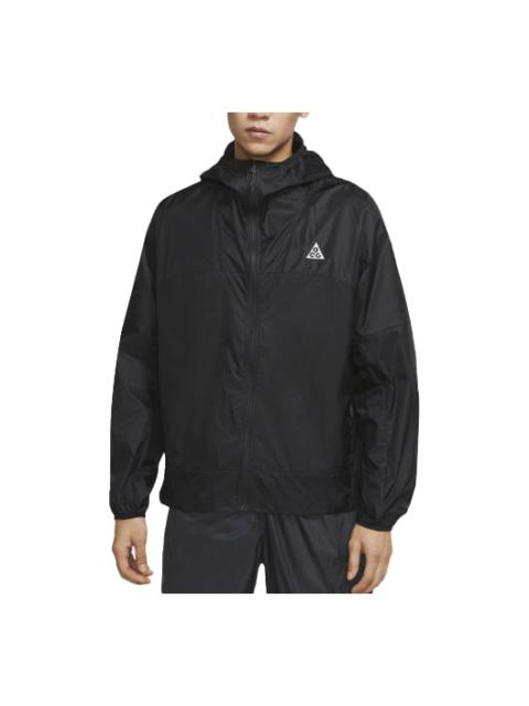 Nike ACG Cinder Cone Solid Color Zipper Hooded Jacket Black DB0979-013
