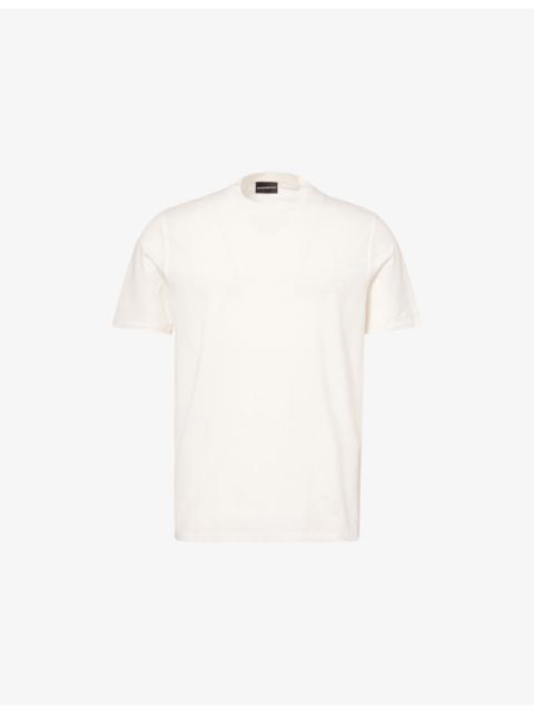 Embossed-Brand Relaxed-Fit Cotton-Jersey T-Shirt