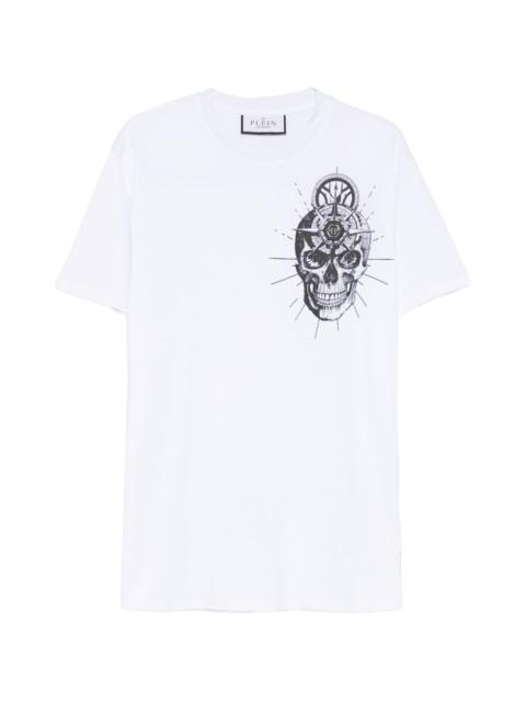 skull-print T-shirt