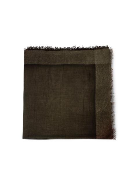 fringed colour block scarf