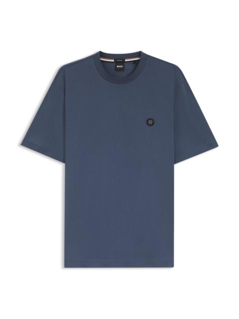 MERCERIZED-COTTON T-SHIRT WITH DOUBLE B MONOGRAM