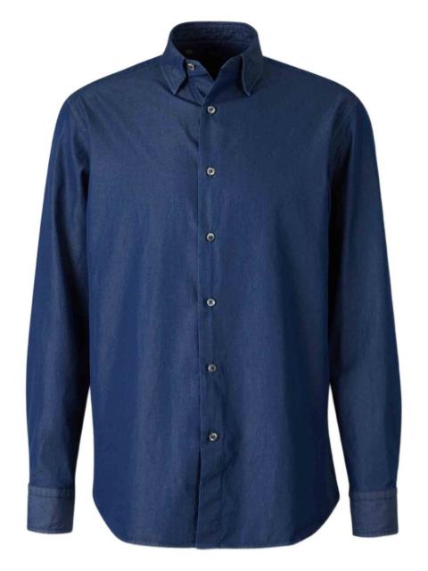 classic collar buttoned dress shirt