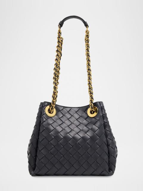 Small Parachute Leather Shoulder Bag