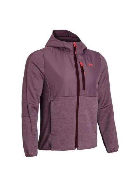 (WMNS) Under Armour Essentials Swacket AMP Jacket 'Burgundy' 1382153-500