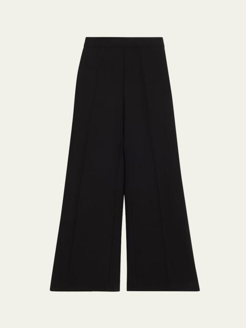 High-Rise Wide-Leg Wool Pants