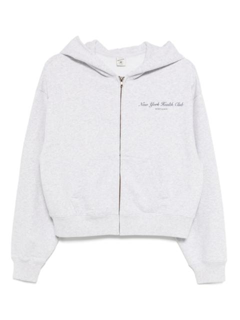 printed cotton hoodie