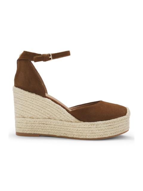 SUEDE ESPADRILLES WITH WEDGE SOLE