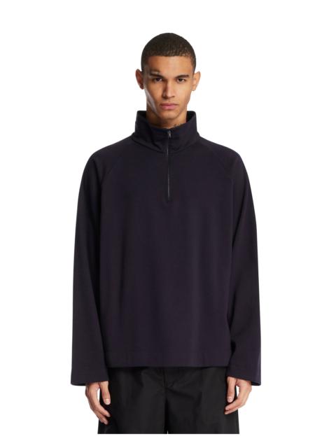 Blue Cotton and Cashmere Top