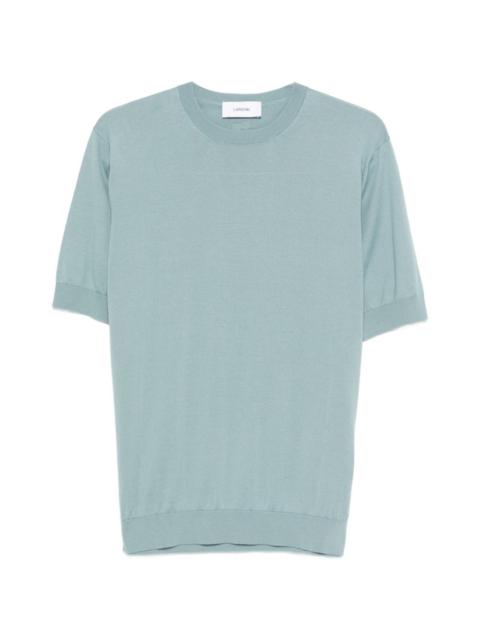 crew-neck knitted T-shirt