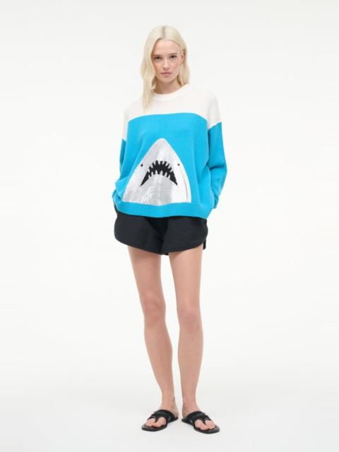 STAUD REYA SWEATER GREAT WHITE
