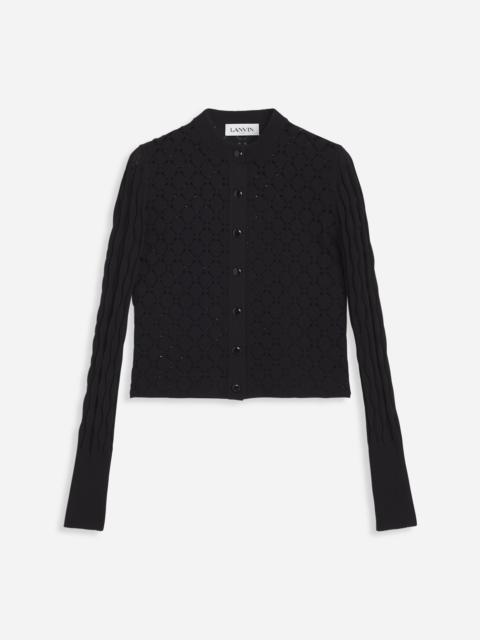 BODYCON CARDIGAN WITH ROUND NECK