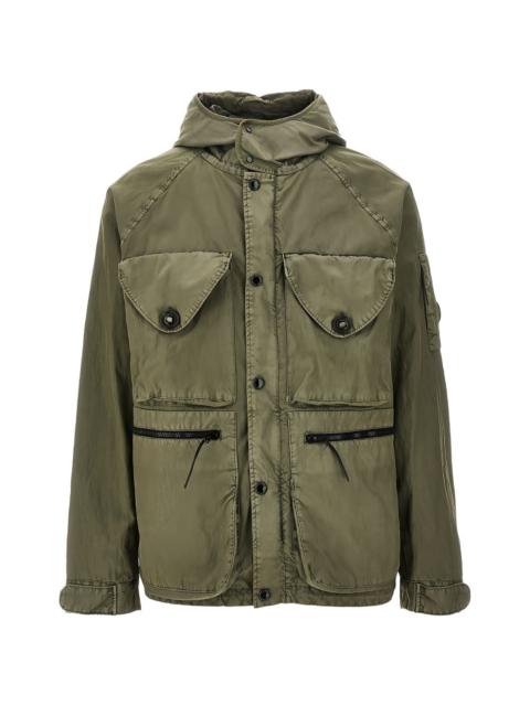 Panama-R hooded button jacket