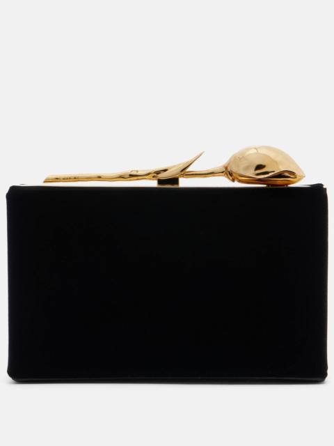 Bloom Mini velvet clutch