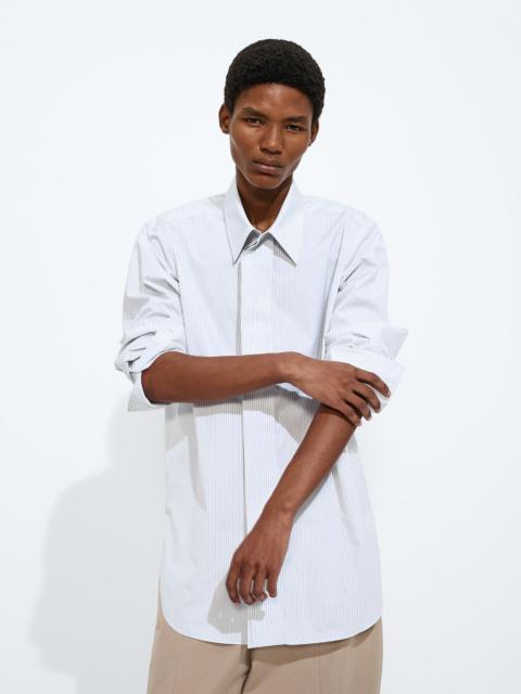 Striped Cotton Poplin Shirt