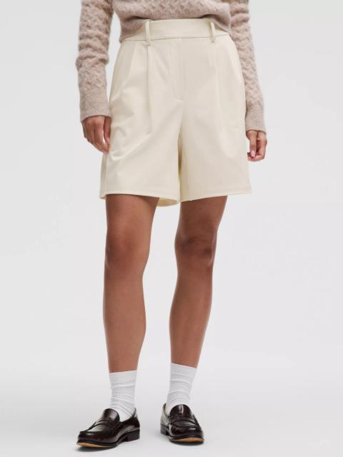 Daydrift Pleated High-Rise Short 7"