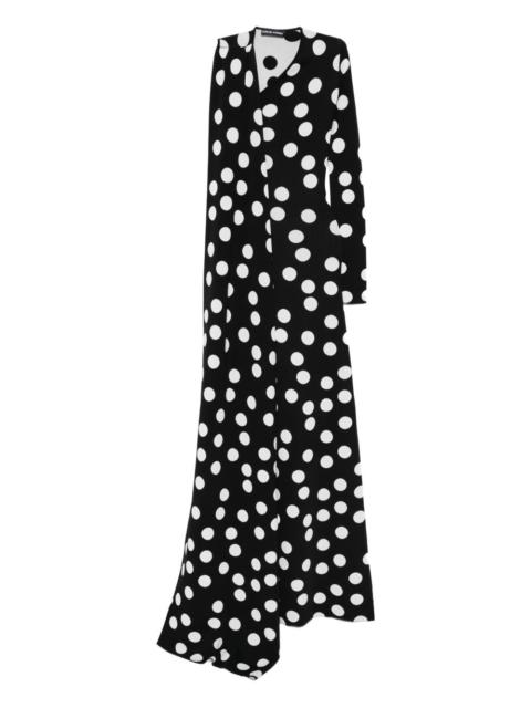 polka dot maxi dress