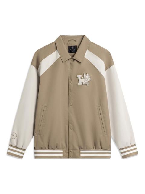 Li-Ning Way Of Wade Logo Woven Coach Jacket 'Light Brown Beige' AFDT869-2