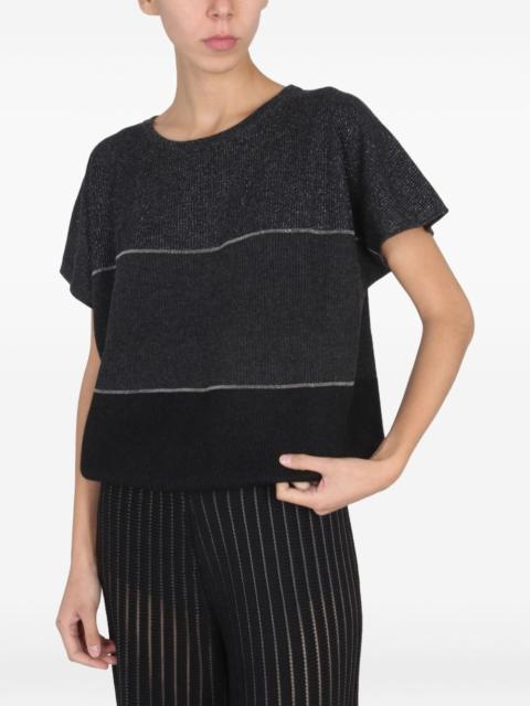 striped wool T-shirt