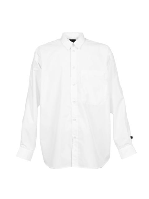 TECH REGULAR COLLAR SHIRT L/S SOLID / WHT