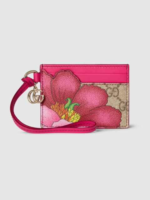 Floral card case with Double G