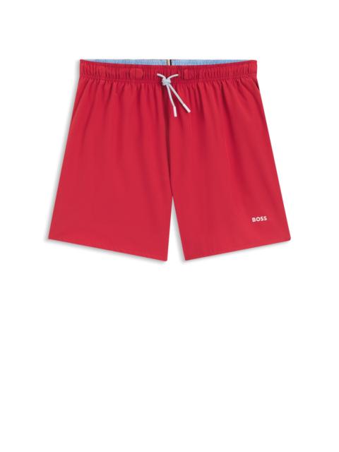 QUICK-DRY SWIM SHORTS WITH LOGO DETAIL