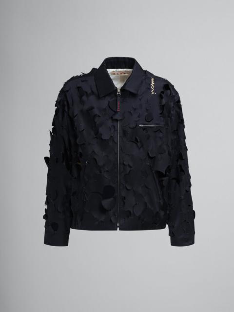 DUCHESS SATIN JACKET WITH CUT-OUT DETAIL