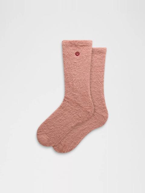 Unisex Fuzzy Crew Socks