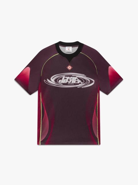 Aubergine Gradient Short Sleeve Football Jersey