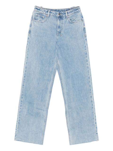 frayed-hem jeans
