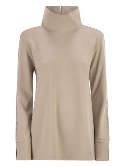 turtleneck logo-detail sweater