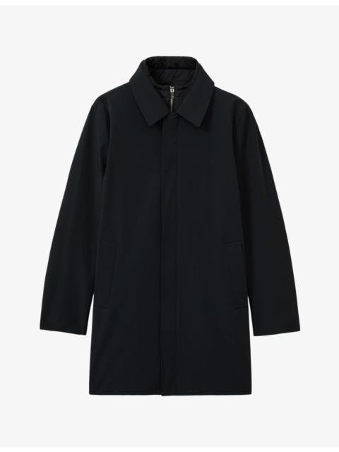 Logan funnel-neck regular-fit stretch-nylon coat