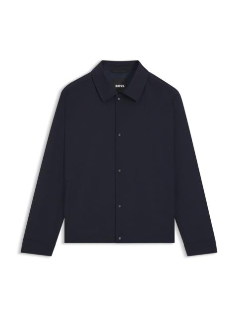 RELAXED-FIT OVERSHIRT IN A WOOL BLEND