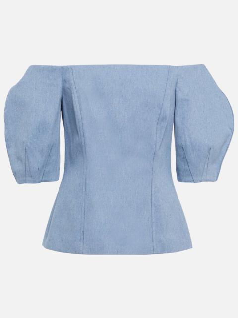 Ellen off-shoulder cotton top