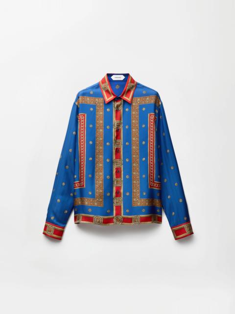 Printed Silk Twill Regular Shirt