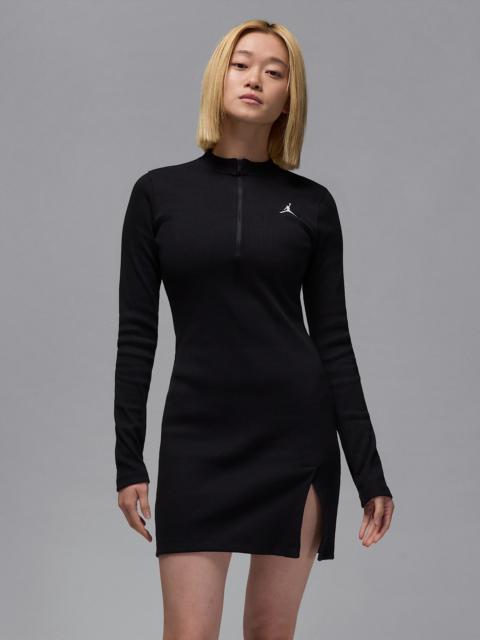 Jordan Women's 1/2-Zip Long-Sleeve Knit Dress