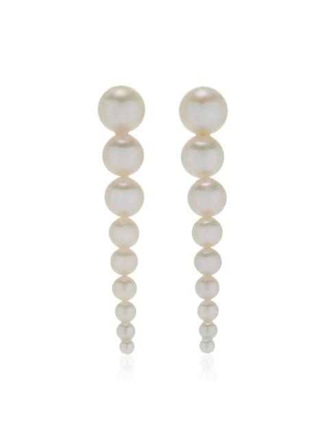 Sienna 14K Gold And Pearl Earrings white