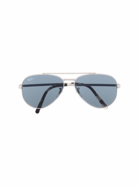 tinted aviator sunglasses