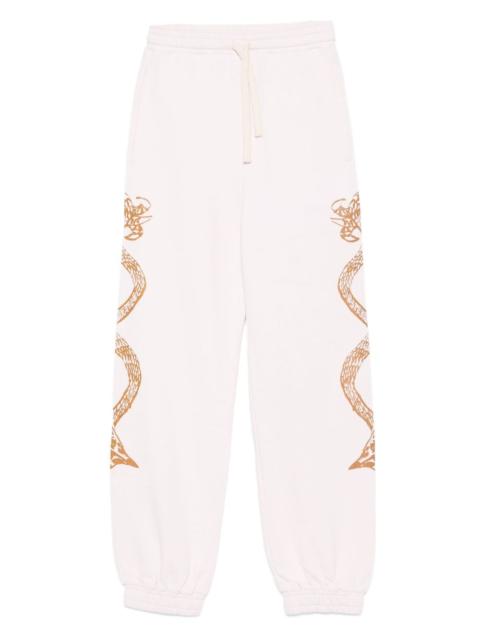 graphic-print track pants