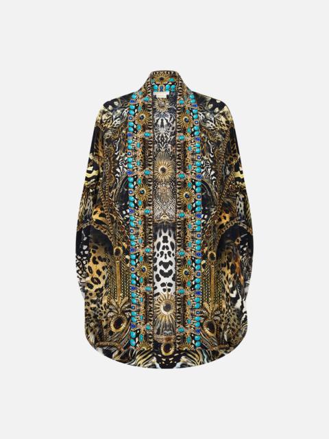 OPEN FRONT CARDI CAPE