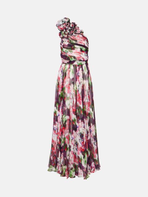 Jera floral silk georgette gown