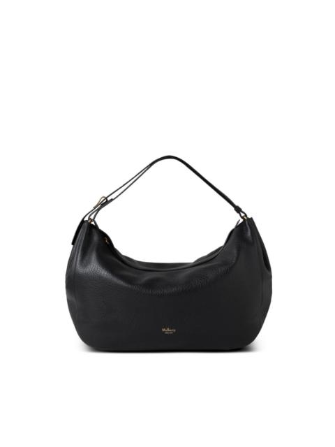 Meadow curved leather shoulder bag