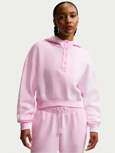 Nike Sportswear Phoenix Fleece Women's Oversized Cropped Henley Hoodie