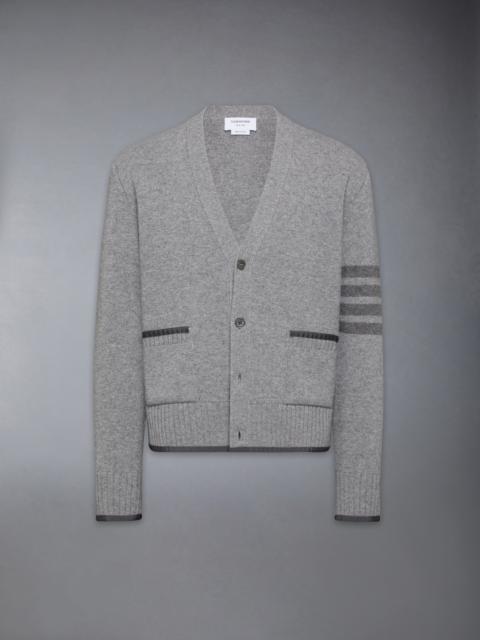 MILANO STITCH MERINO WOOL 4-BAR V NECK CARDIGAN