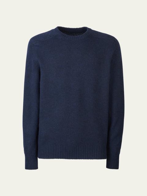 Men's Cashmere Coarsehair Crewneck Sweater
