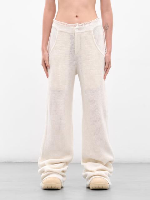 White Knit Mello Sweatpants
